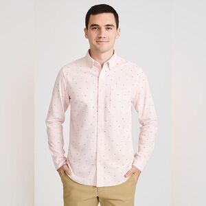 Goodfellow & Co Light Pink Patterned Button-Down Shirt